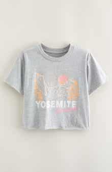 Treasure & Bond Kids' Crop Cotton Graphic T-Shirt