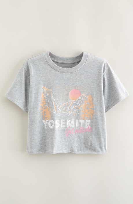 Treasure & Bond Kids' Crop Cotton Graphic T-Shirt