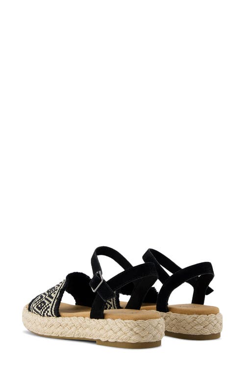 Toms Abby Flatform Espadrille Sandal In Black