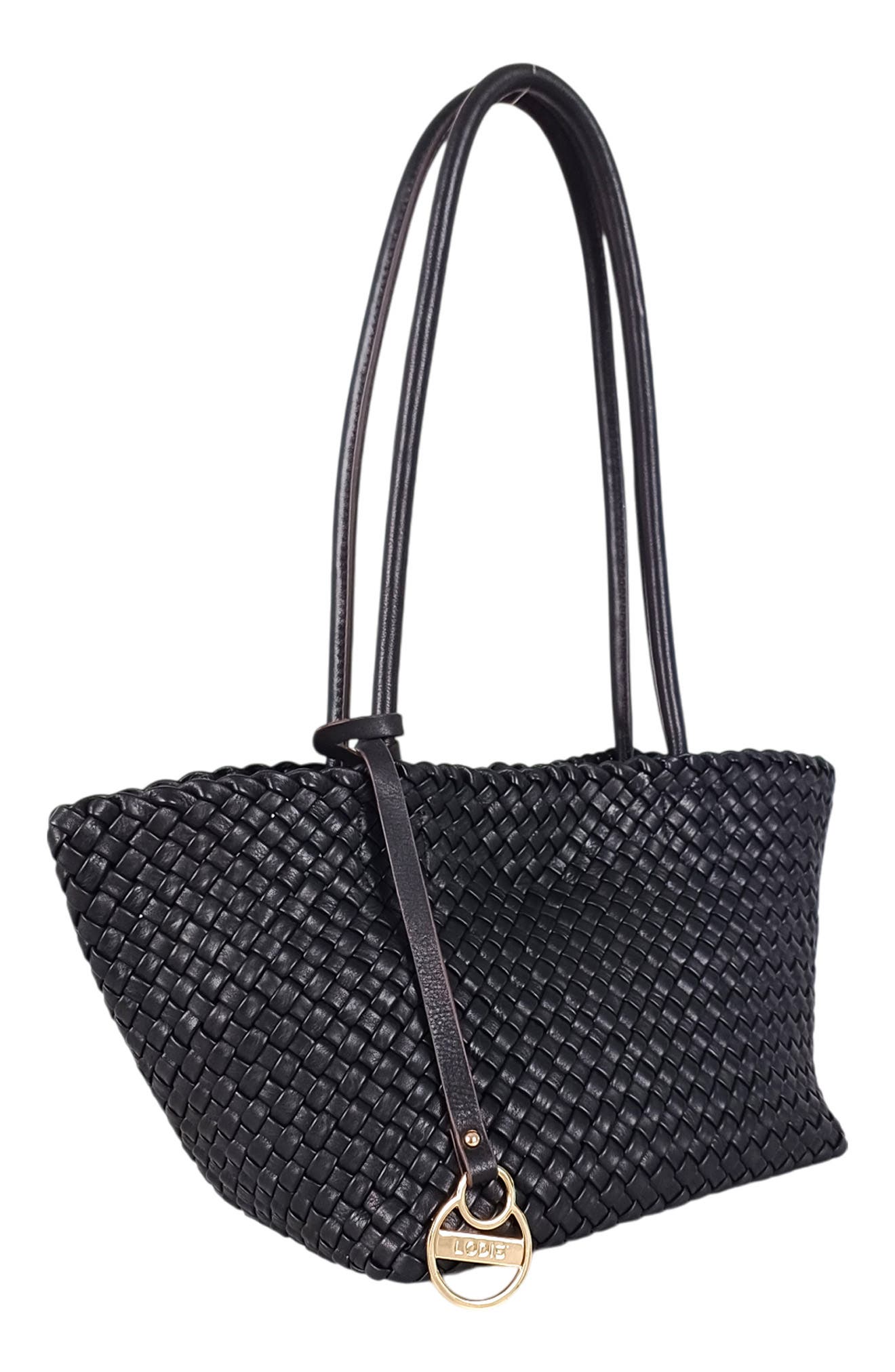LODIS Hadley Woven Shoulder Bag, Alternate, color, Black