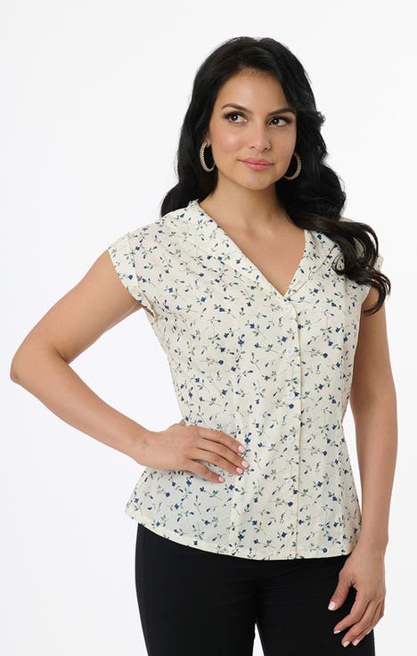 1960s Twill Sleeveless Blouse