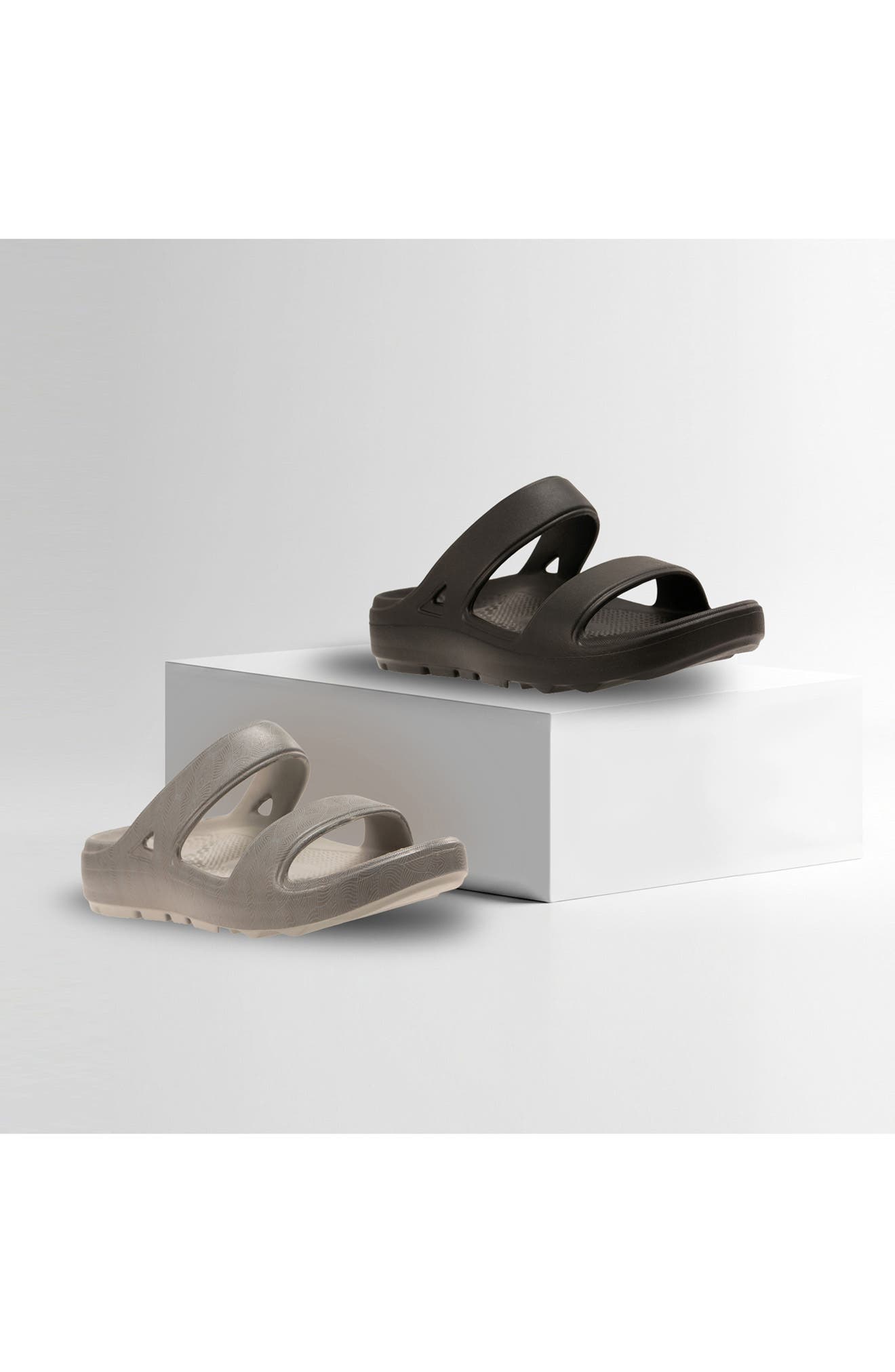 2-Pack Fusion Zest Slide Sandal, Main, color, BLACK/ GREY
