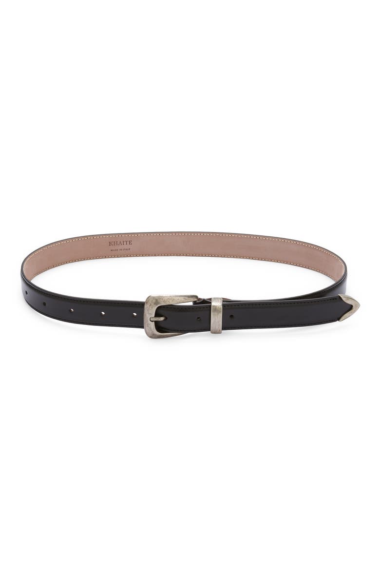 Benny Leather Belt, Main, color, BLACK 200