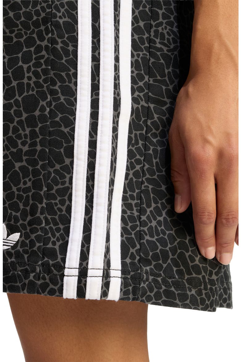 Animal Print Sleeveless Shift Dress, Alternate, color, BLACK/ GREY SIX