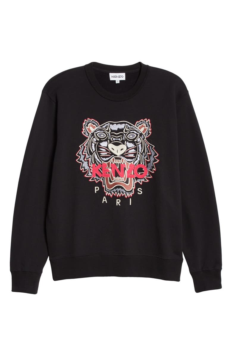 KENZO Tiger Embroidered Sweatshirt, Alternate, color,