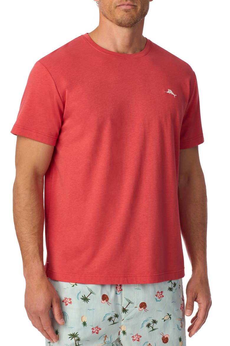Cotton Blend Undershirt, Alternate, color, CRANBERY