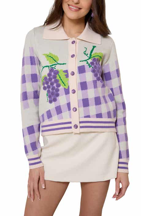 Vineyard Gingham Knit Cardigan