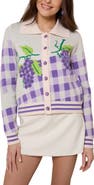 SAACHI Vineyard Gingham Knit Cardigan