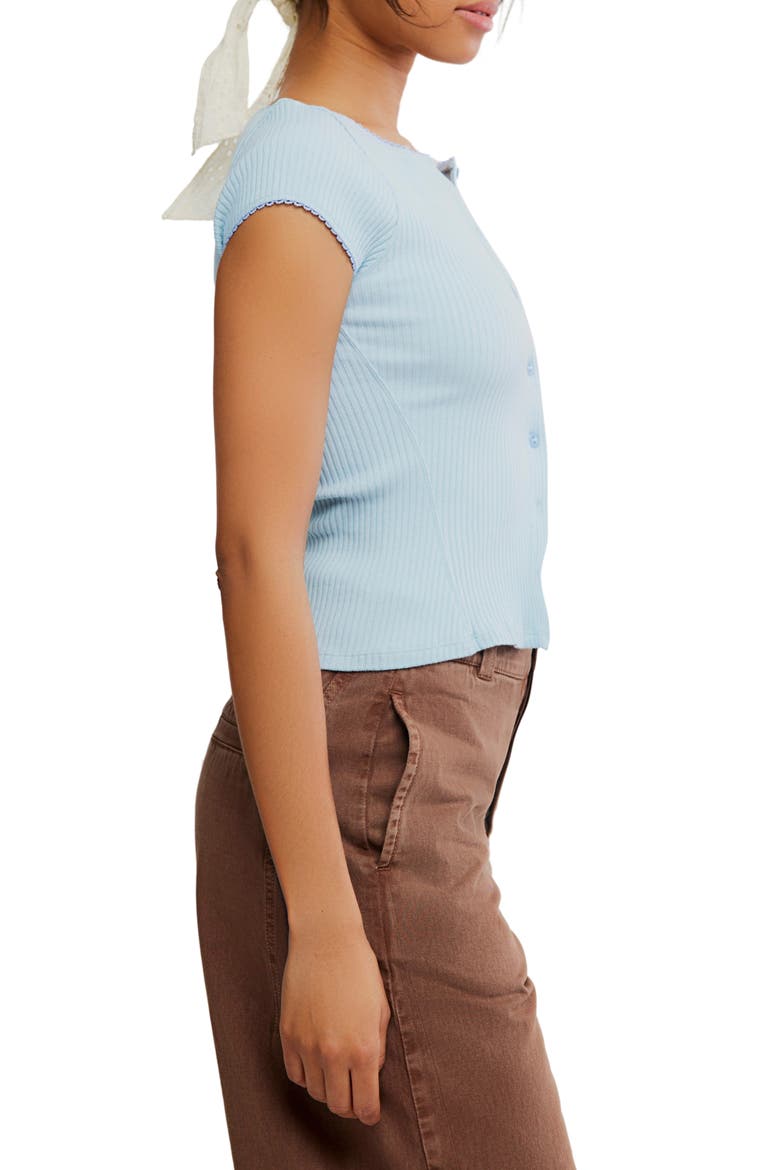 Most Wanted Short Sleeve Cotton Blend Cardigan, Alternate, color, 77 BLUE