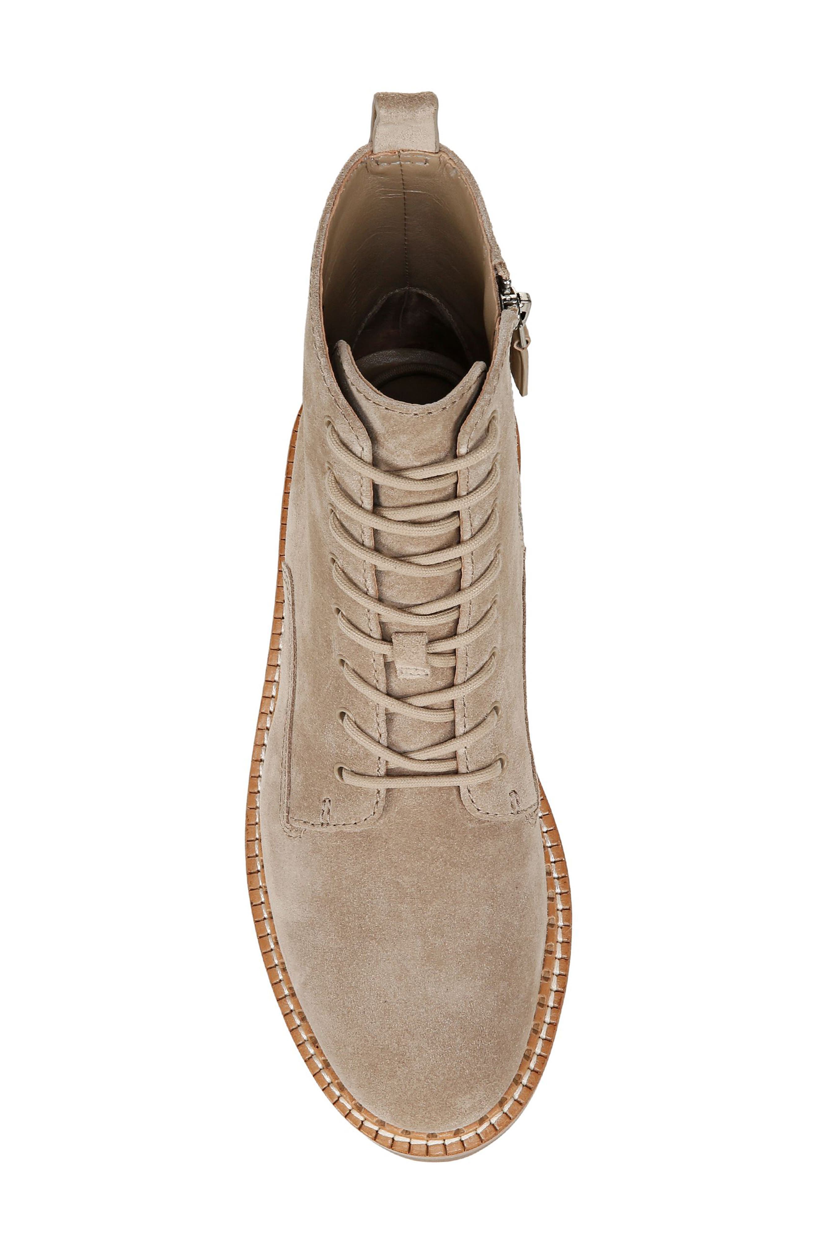 Vince Cabria Lug Water Resistant Lace-Up Boot, Alternate, color, Dark Clay