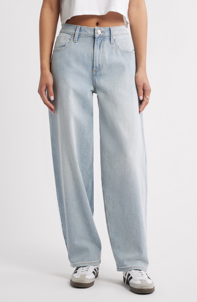 BP. Mid Rise Baggy Barrel Jeans, Main, color, Millie Wash
