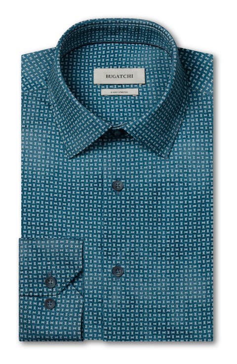 James OoohCotton® Geo Print Button-Up Shirt