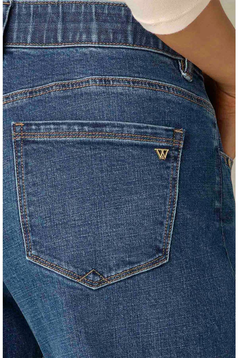 Sam Mid Rise Wide Leg Jeans, Alternate, color, BLUE