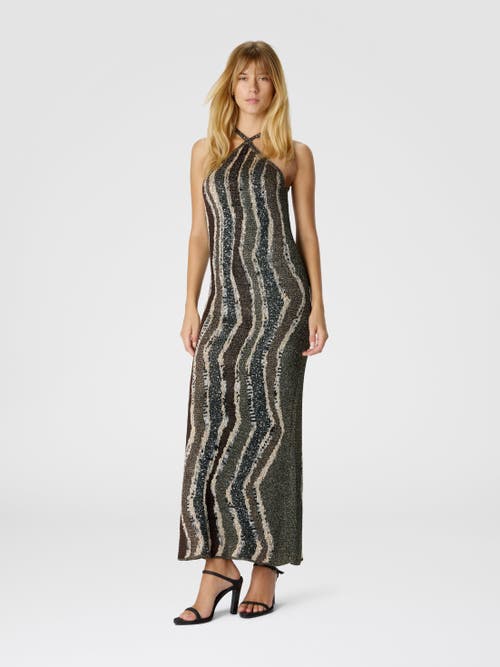 Missoni Long Dress With Wave Pattern In Multi