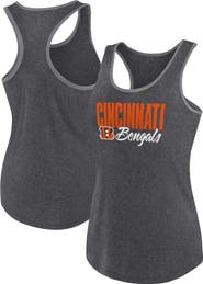FANATICS Women's Fanatics Branded Heather Black Cincinnati Bengals Plus Size Fuel Tank Top