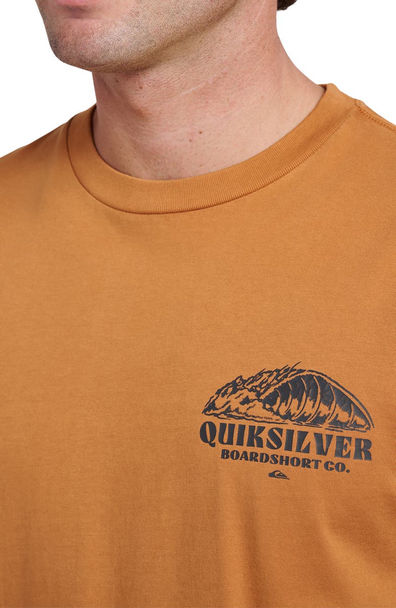 Quiksilver Going Left Graphic T-Shirt, Alternate, color, Almond
