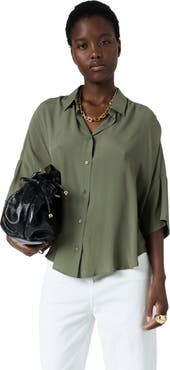GERARD DAREL Cirae 3/4 Sleeve Oversized Shirt