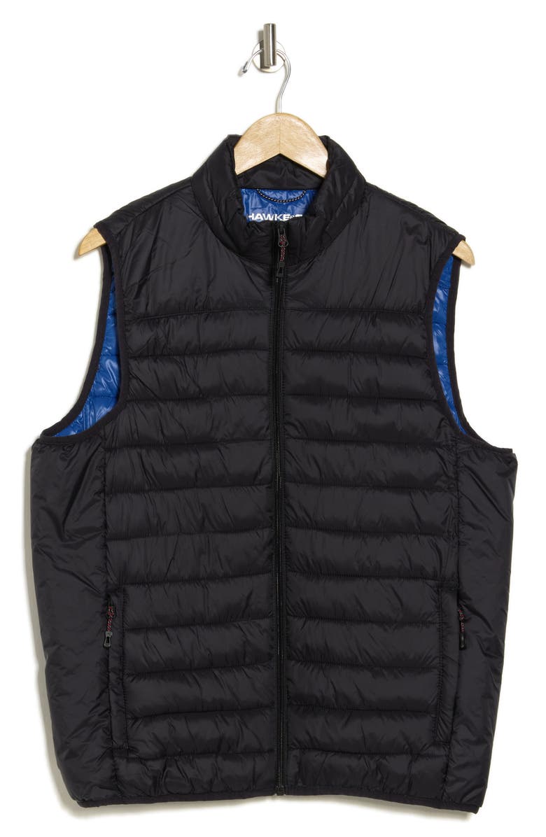 HAWKE & CO PrimaLoft Quilted Nylon Vest, Alternate, color, Black