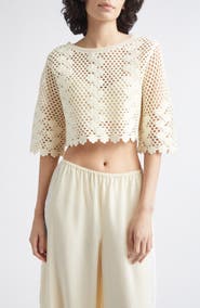 POSSE Saskia Cropped Cotton Top