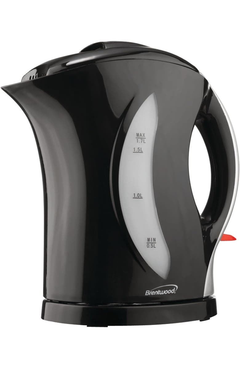Brentwood Electric Plastic Kettle, Main, color, Black