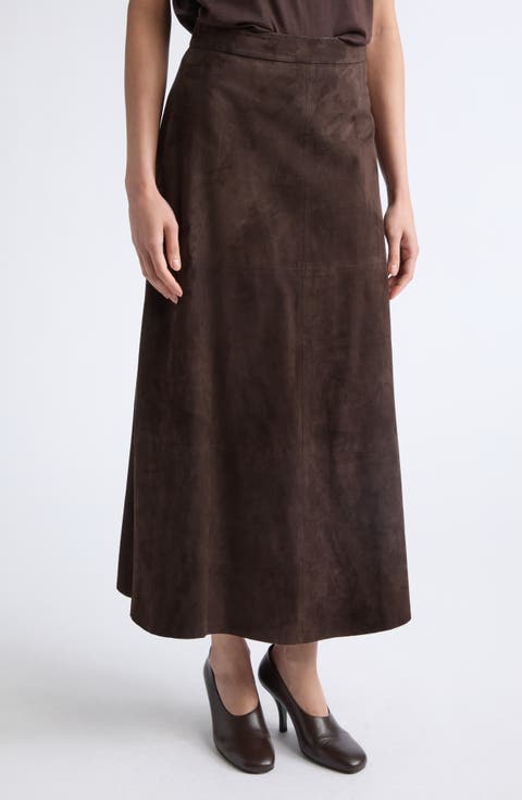 Fiorire Suede Skirt