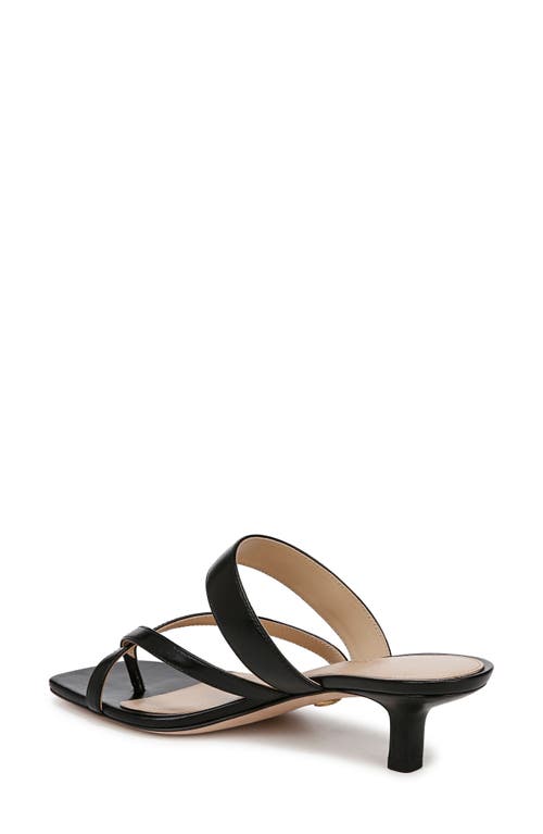 Veronica Beard Alanis Leather Crisscross Slide Sandals In Black