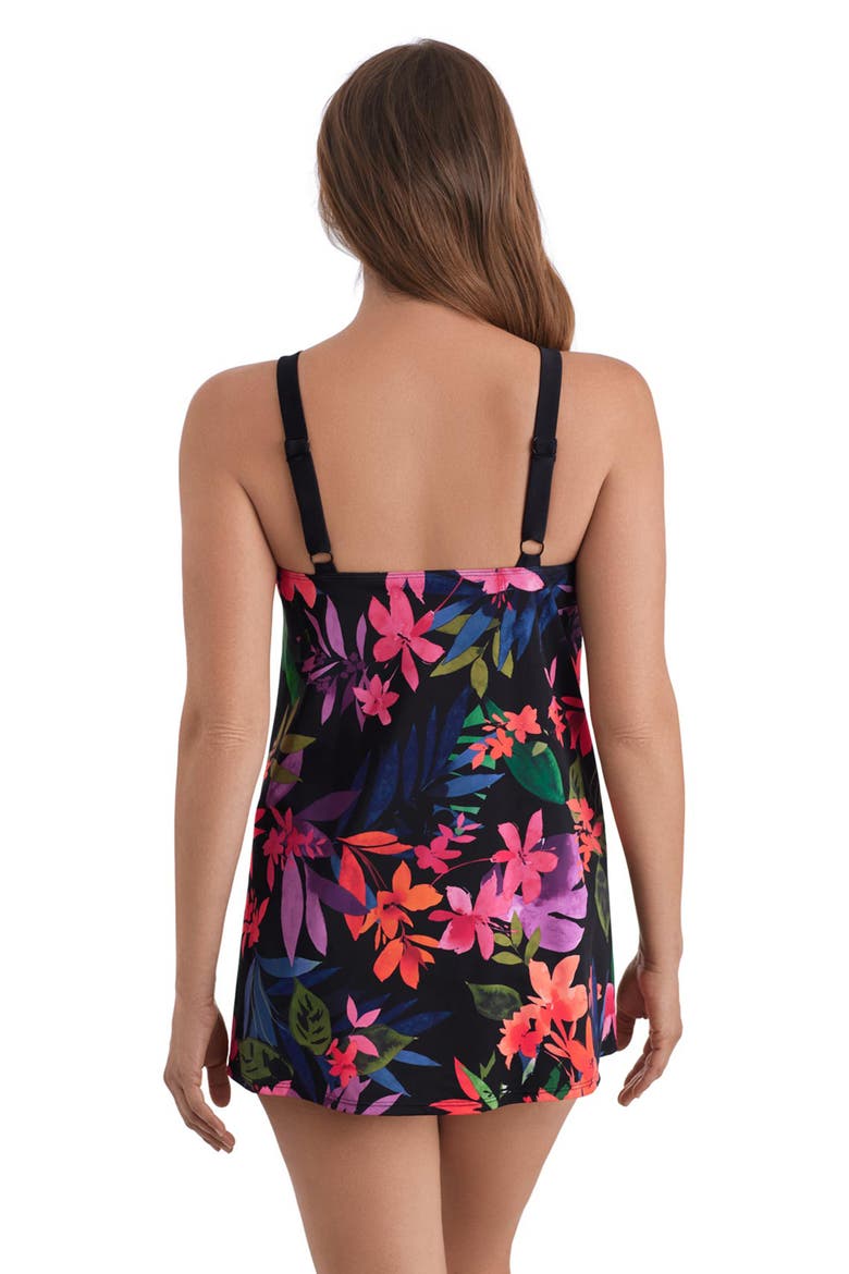 Halter Swim Dress, Alternate, color, Pretty Garden