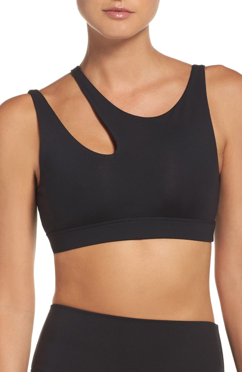 Alo Peak Asymmetrical Sports Bra, Main, color,