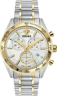 Versace V-Code Chronograph Bracelet Watch, 41mm