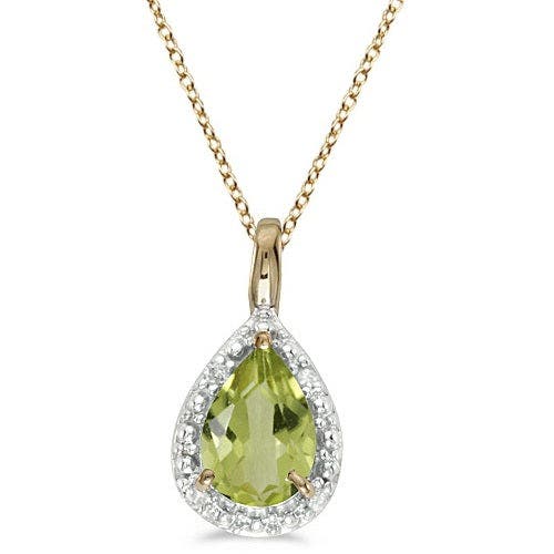 0.85ct, Peridot, Yellow Gold
