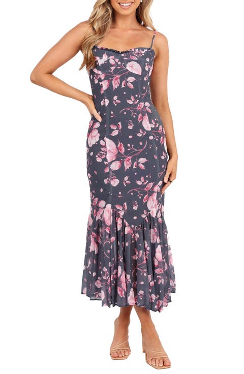 Ashton Pleated Hem Midi Dress