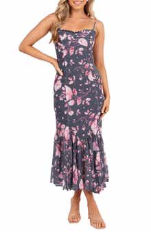 Petal & Pup Ashton Pleated Hem Midi Dress