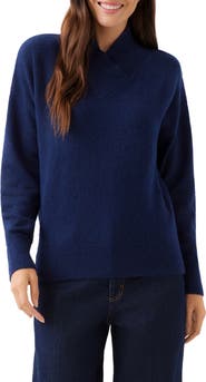 Karen Kane Crossover Shawl Collar Sweater