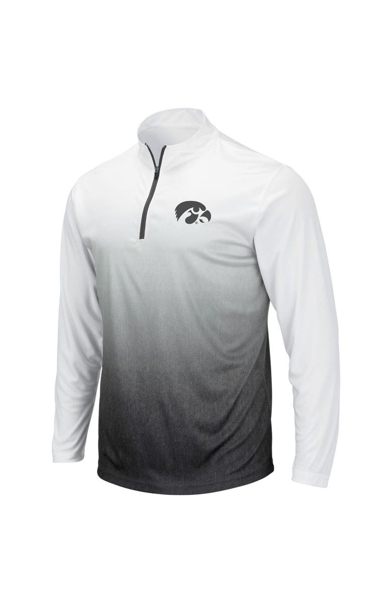 COLOSSEUM Men's Colosseum Gray Iowa Hawkeyes Magic Team Logo Quarter-Zip Jacket, Main, color, Gray