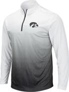 COLOSSEUM Men's Colosseum Gray Iowa Hawkeyes Magic Team Logo Quarter-Zip Jacket