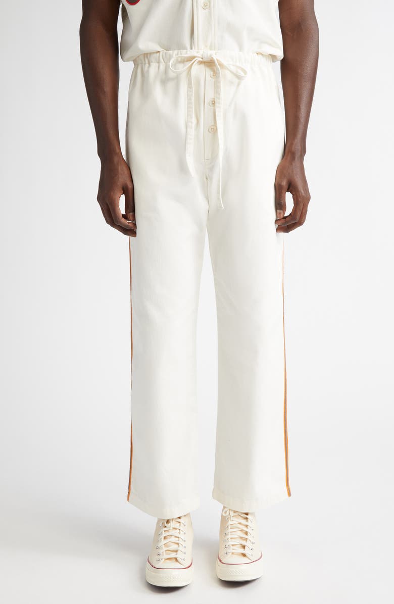 Bode Baseball Pajama Pants, Main, color, White Multi