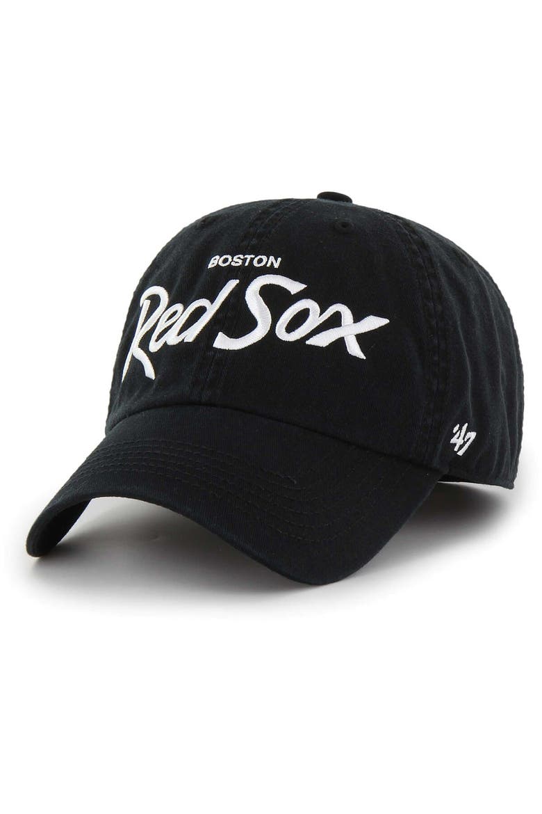 Men's '47 Black Boston Red Sox Crosstown Classic Franchise Fitted Hat, Alternate, color, Black
