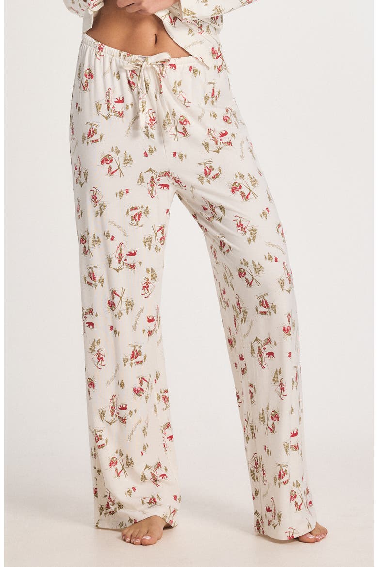 Softcore Modal Blend Sleep Pants, Main, color, PETAL WHITE SULTRY SLOPES