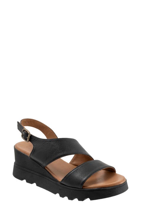 Gianna Slingback Platform Wedge Sandal (Women)