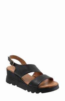 Bueno Gianna Slingback Platform Wedge Sandal