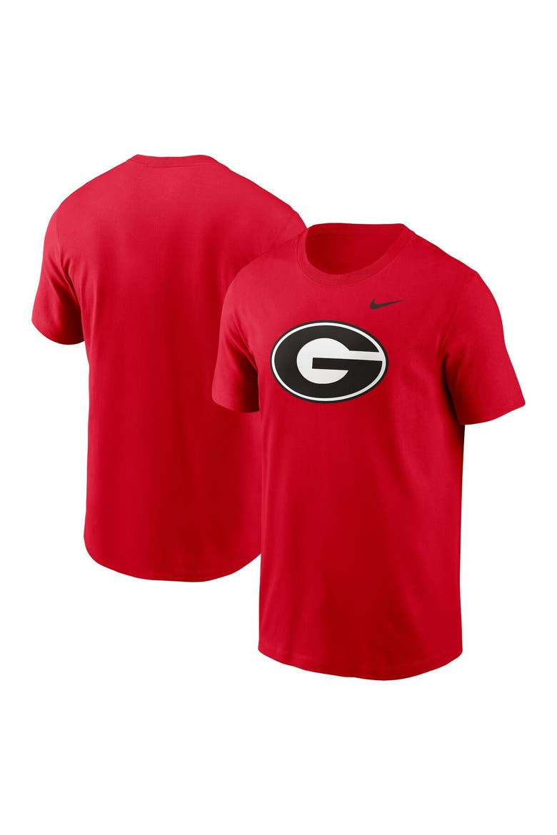 Men's Nike Red Georgia Bulldogs Primetime Evergreen Logo T-Shirt, Main, color, Red