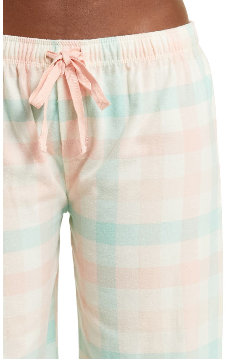 Check Cotton Pajamas, Alternate, color, ENGLISH ROSE