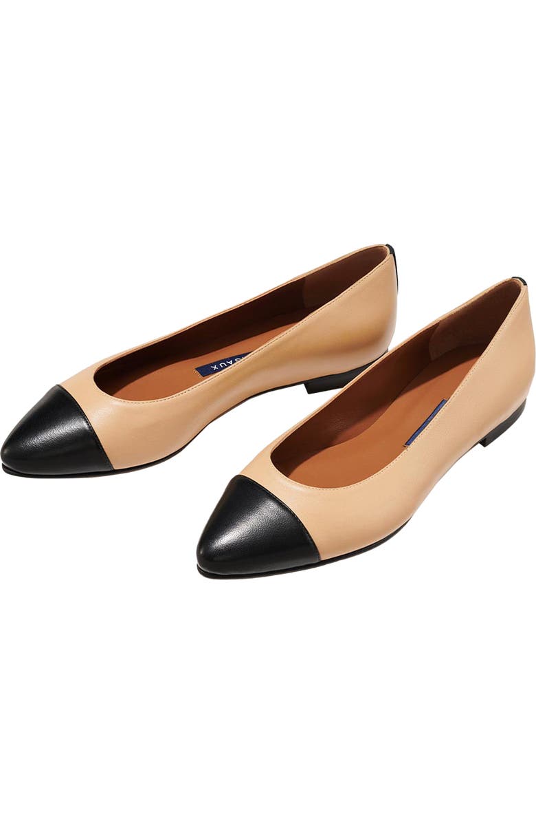 MARGAUX The Cap-Toe Pointe, Alternate, color, Dune And Black