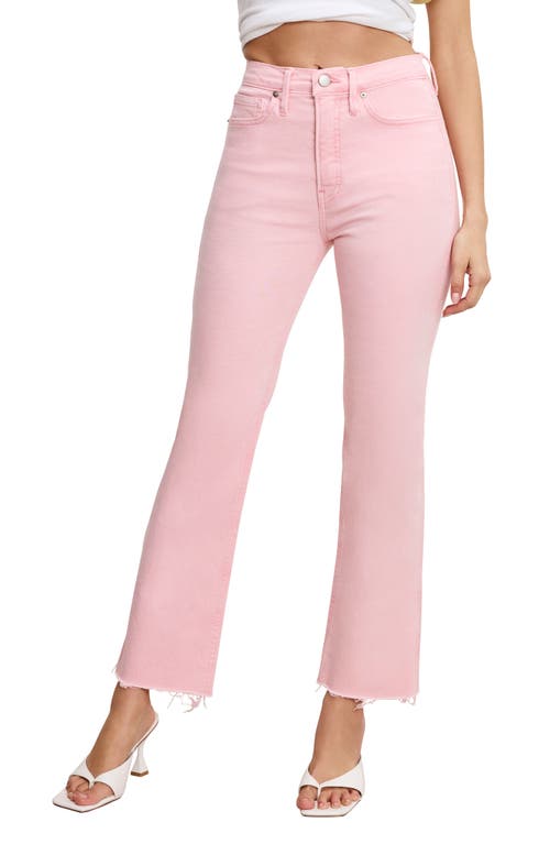GOOD AMERICAN GOOD AMERICAN GOOD STANDARD RAW HEM KICK FLARE JEANS