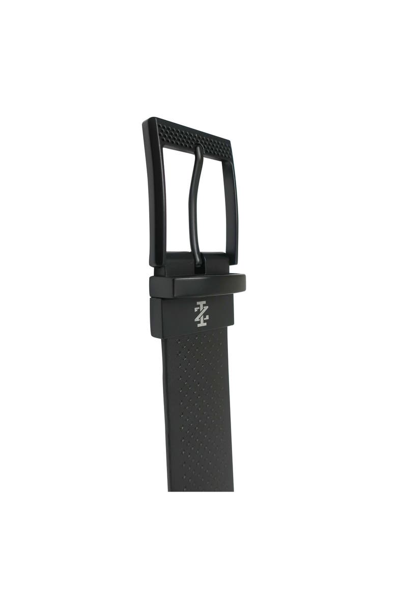 Golf Reversible Embossed Perf to Smooth Texture Leather Belt, Alternate, color, Black/White