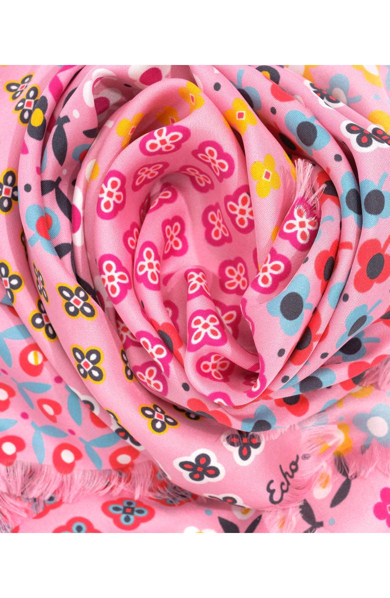Echo Clover Silk Oblong, Alternate, color, Beach Pink