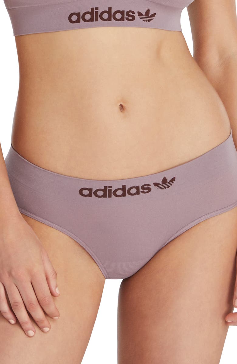 adidas Originals Hipster Panties, Alternate, color, Shadow Fig