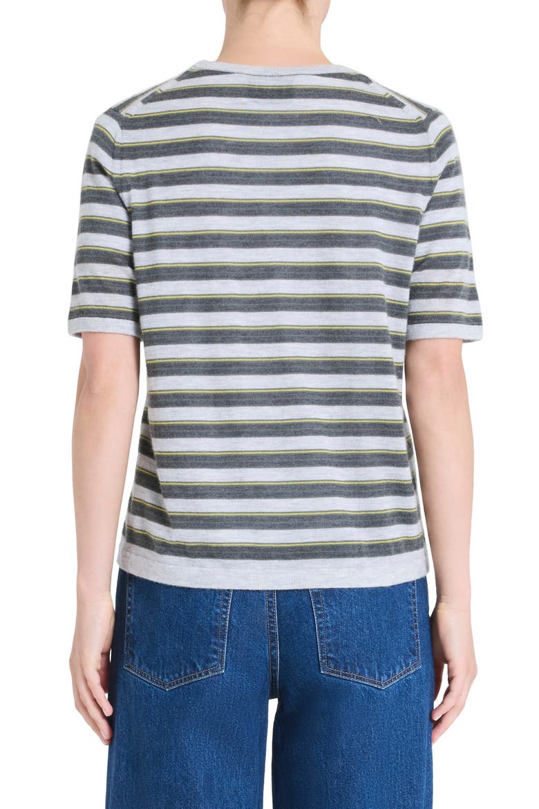 Stripe Cashmere Pocket T-Shirt, Alternate, color, BEETLE MULTI