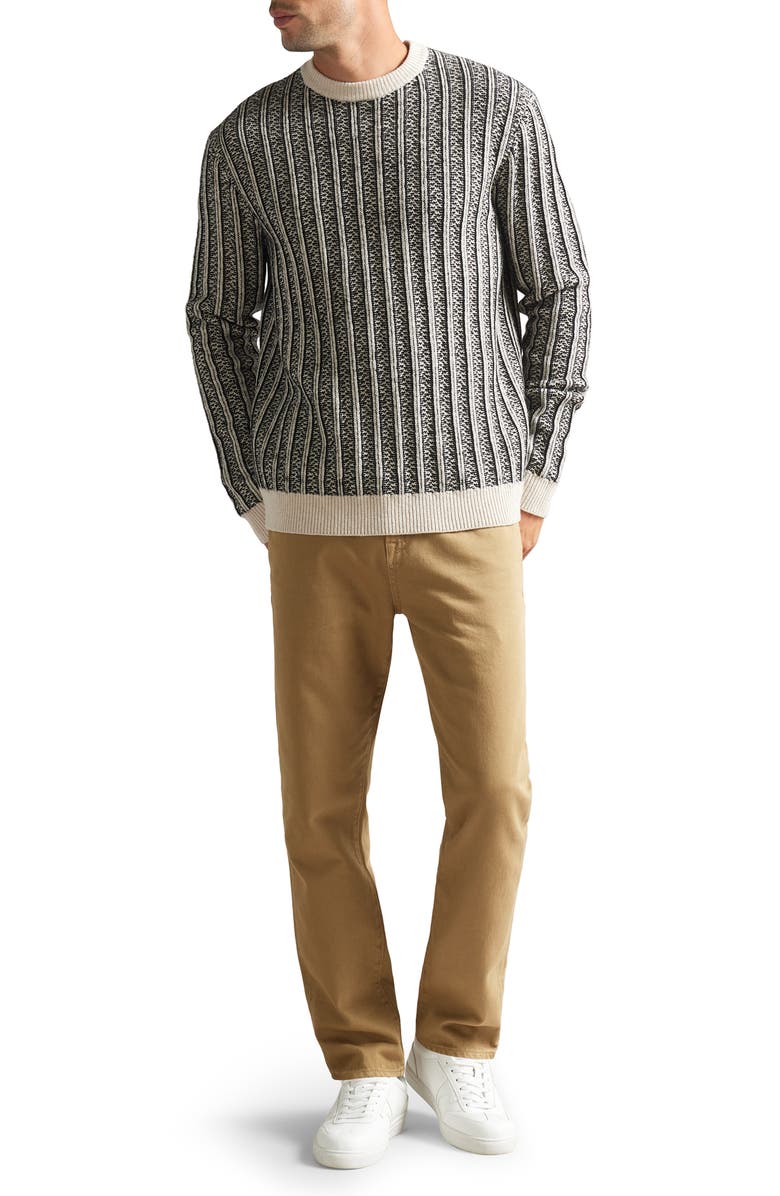 Ted Baker London Buzzad Ribbed Crewneck Sweater, Alternate, color, 