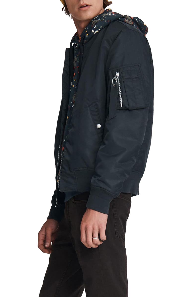 rag & bone Manston Recycled Nylon Bomber Jacket, Alternate, color,